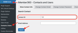iMember360 Contacts and Users